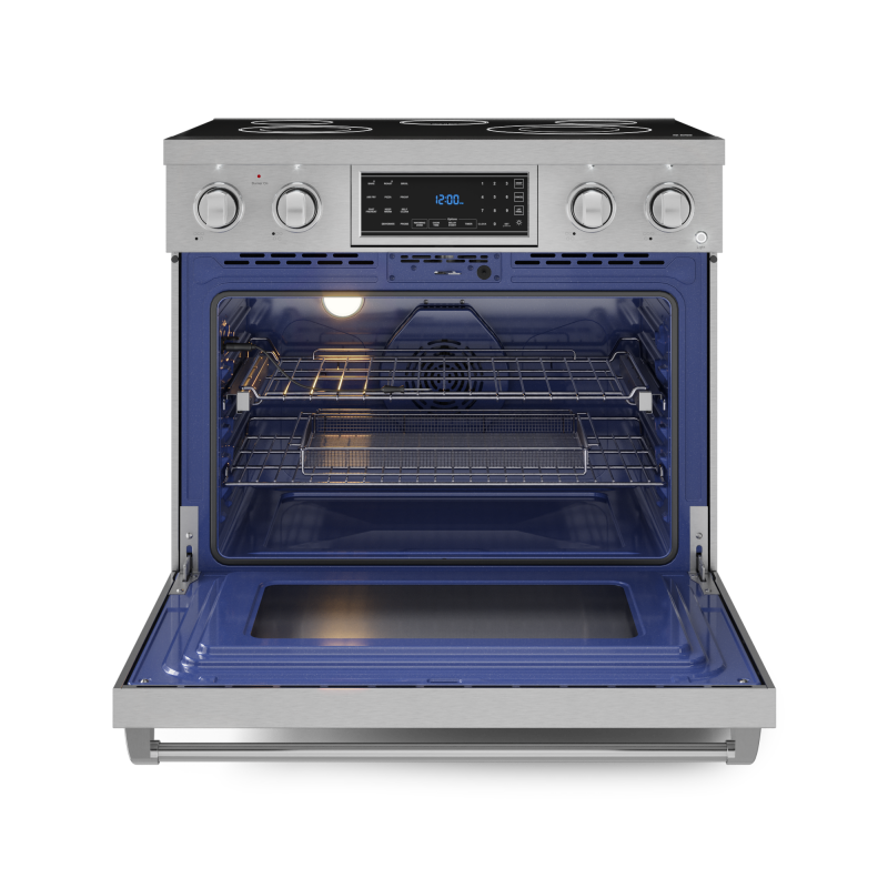 Thor Kitchen 36 Inch Professional Electric Range With Tilt Panel Touch Control In Stainless Steel Gordon Ramsay Series - Stainless Steel (RSE36)