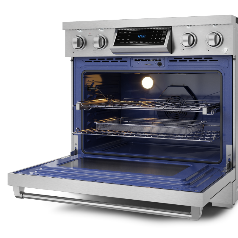 Thor Kitchen 36 Inch Professional Electric Range With Tilt Panel Touch Control In Stainless Steel Gordon Ramsay Series - Stainless Steel (RSE36)