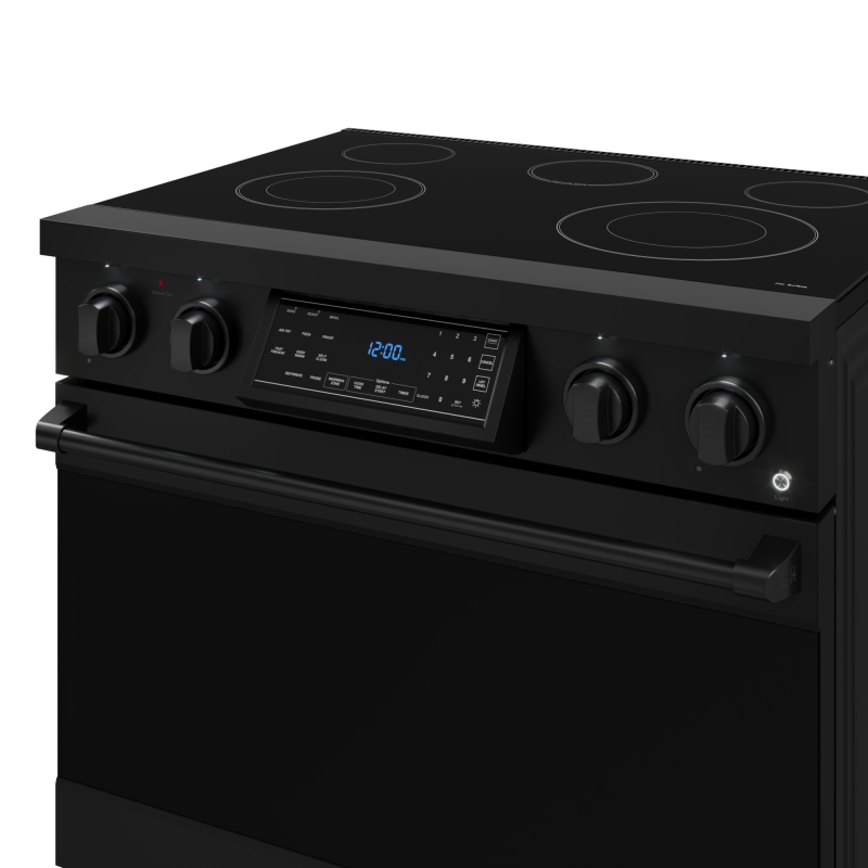 THOR KITCHEN 36 Inch Professional Electric Range With Tilt Panel Touch Control In Black Gordon Ramsay Series - Black (RSE36B)