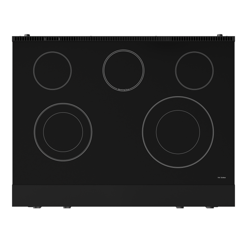 THOR KITCHEN 36 Inch Professional Electric Range With Tilt Panel Touch Control In Black Gordon Ramsay Series - Black (RSE36B)