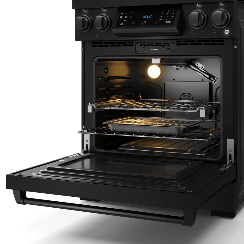 Thor Kitchen 30 Inch Professional Lp Range With Tilt Panel Touch Control In Matte Black Gordon Ramsay Series - Black (RSG30BLP)