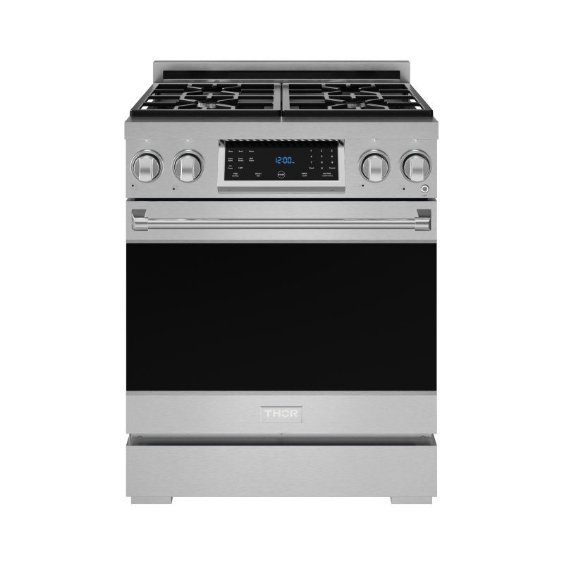 THOR KITCHEN 30 Inch Professional Electric Range With Tilt Panel Touch Control In Black Gordon Ramsay Series Rse30b - Stainless Steel (RSG30LP)