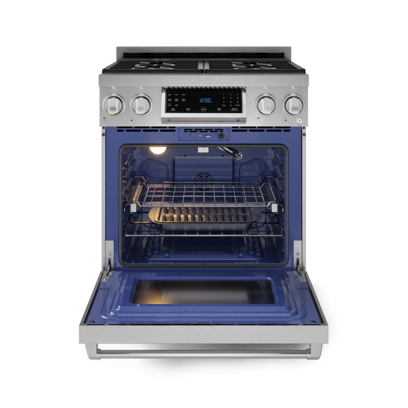 THOR KITCHEN 30 Inch Professional Electric Range With Tilt Panel Touch Control In Black Gordon Ramsay Series Rse30b - Stainless Steel (RSG30LP)