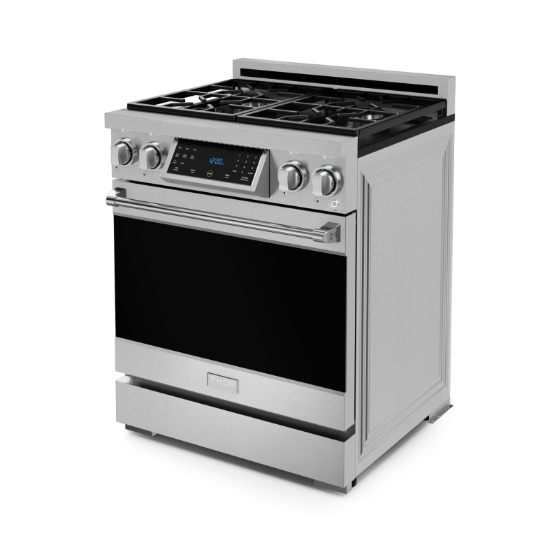 THOR KITCHEN 30 Inch Professional Electric Range With Tilt Panel Touch Control In Black Gordon Ramsay Series Rse30b - Stainless Steel (RSG30LP)