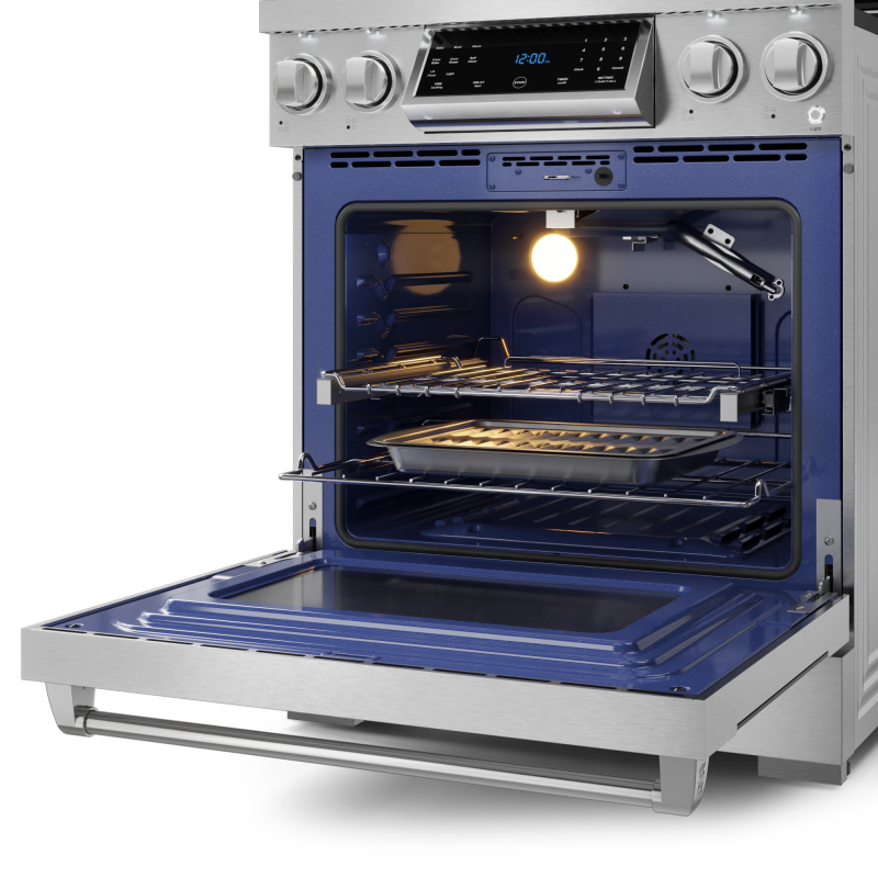 THOR KITCHEN 30 Inch Professional Electric Range With Tilt Panel Touch Control In Black Gordon Ramsay Series Rse30b - Stainless Steel (RSG30LP)