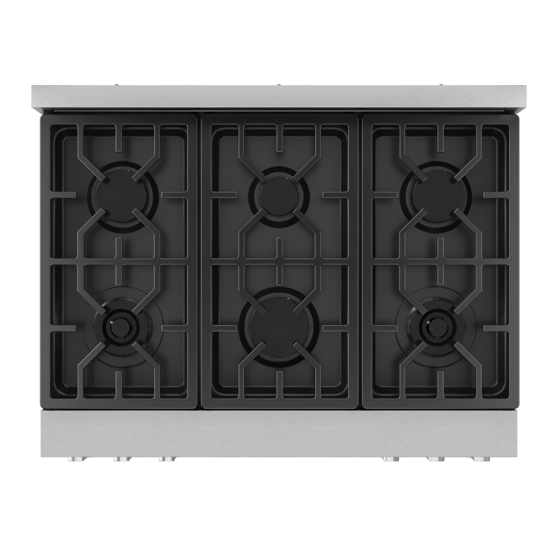 THOR KITCHEN 36 Inch Professional Gas Range With Tilt Panel Touch Control In Stainless Steel Gordon Ramsay Series - Stainless Steel (RSG36)