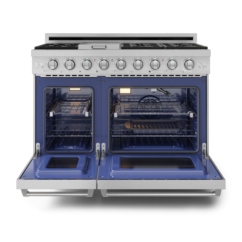 THOR KITCHEN 48 Inch Professional Lp Range With Pro-style Knobs In Stainless Steel Gordon Ramsay Series - Stainless Steel (RSG48ELP)