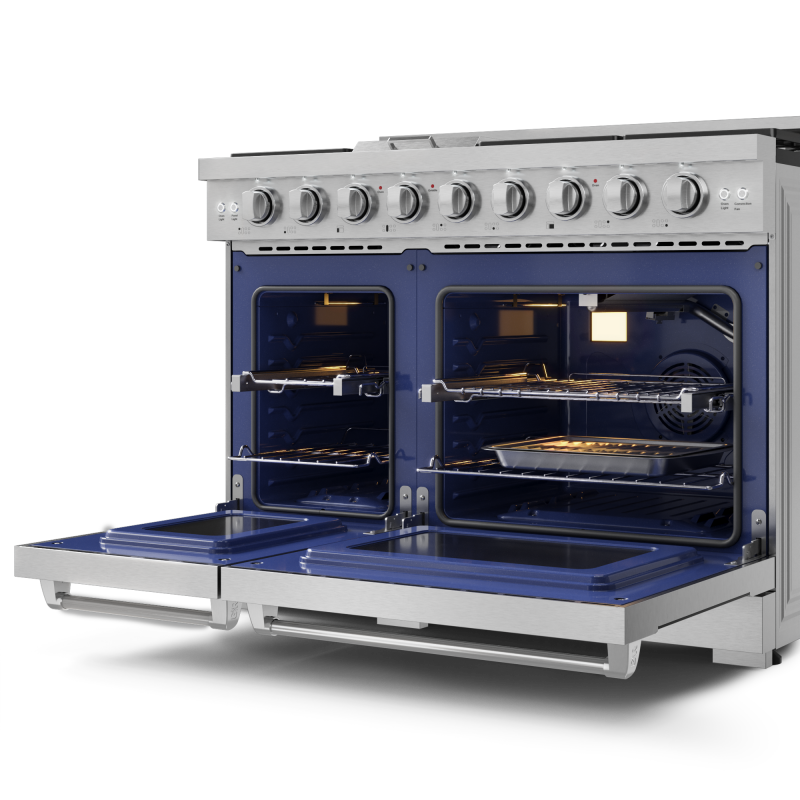 THOR KITCHEN 48 Inch Professional Lp Range With Pro-style Knobs In Stainless Steel Gordon Ramsay Series - Stainless Steel (RSG48ELP)