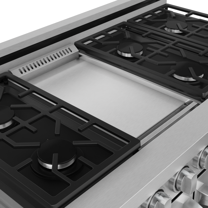 THOR KITCHEN 48 Inch Professional Lp Range With Pro-style Knobs In Stainless Steel Gordon Ramsay Series - Stainless Steel (RSG48ELP)