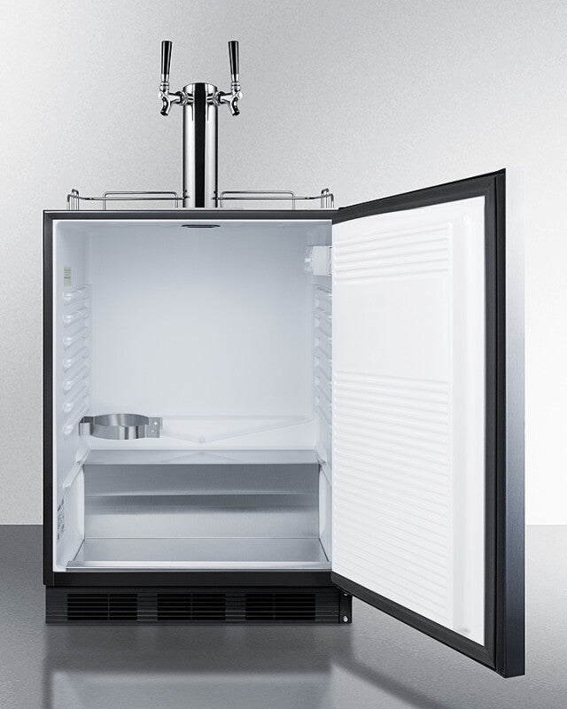 SUMMIT 24" Wide Built-In Cold Brew Coffee Kegerator, ADA Compliant - Other (SBC58BLBIADACFTWIN)