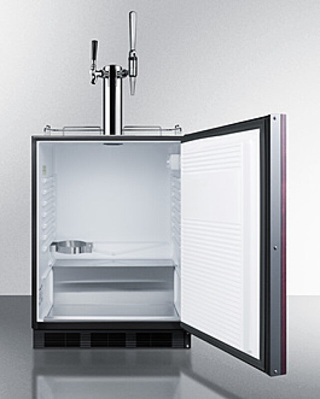 SUMMIT 24" Wide Built-In Coffee Kegerator, ADA Compliant - Panel-Ready (SBC58BLBIADAIFCMTWIN)