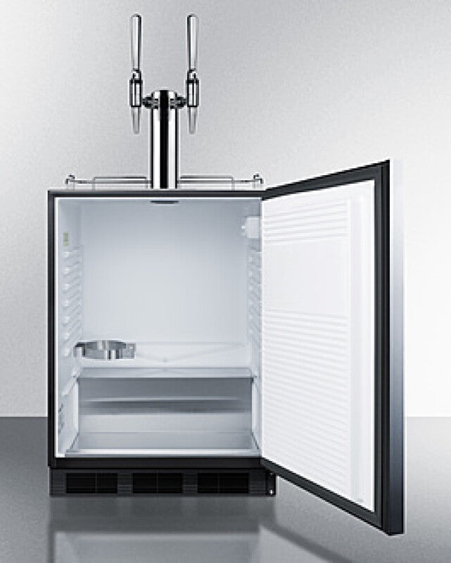 SUMMIT 24" Wide Built-In Coffee Kegerator, ADA Compliant - Other (SBC58BLBIADANCFTWIN)