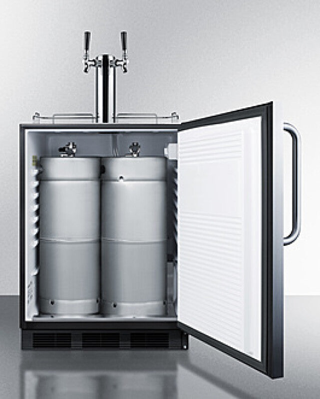 SUMMIT 24" Wide Built-In Kegerator, ADA Compliant - Stainless Steel (SBC58BLBICSSADA)