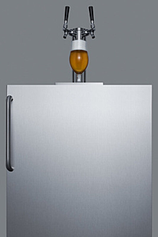 SUMMIT 24" Wide Built-In Kegerator, ADA Compliant - Stainless Steel (SBC58BLBICSSADA)