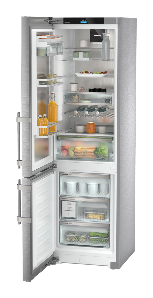 Liebherr Combined fridge-freezers with EasyFresh and NoFrost, Left Hinged - Stainless (SC5781)