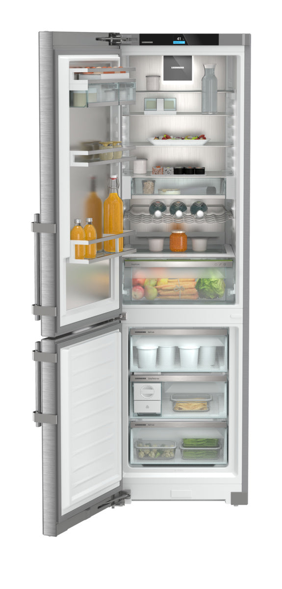 LIEBHERR Combined fridge-freezers with EasyFresh and NoFrost, Left Hinged - Stainless (SC5781)