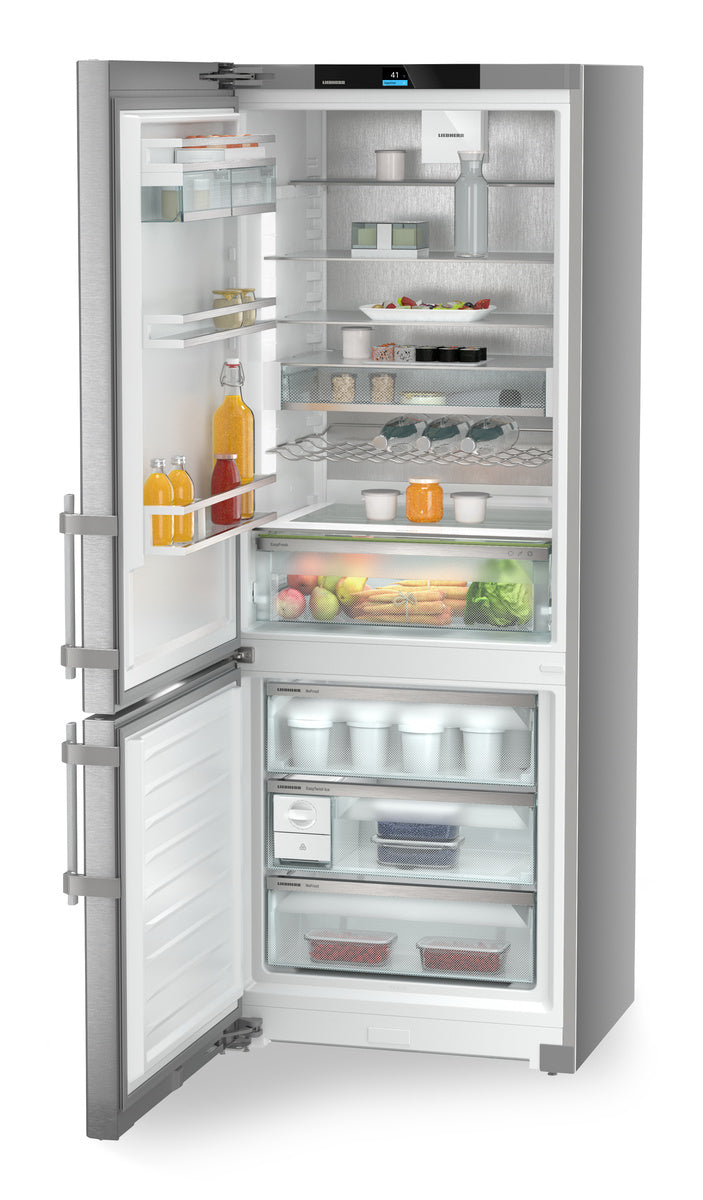 LIEBHERR Combined fridge-freezers with EasyFresh and NoFrost, Left Hinged - Stainless (SC7751)