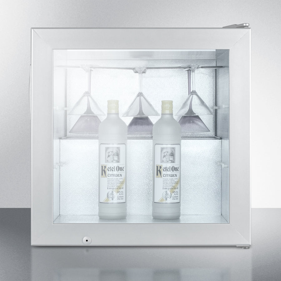 SUMMIT Compact Vodka Chiller - Stainless Steel (SCFU386CSSVK)
