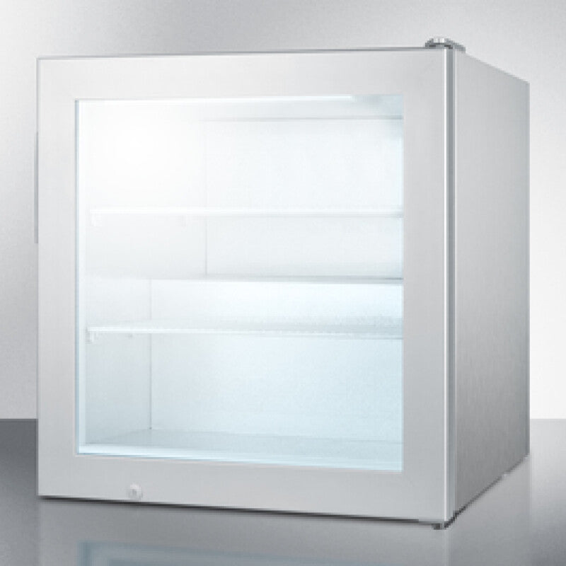 SUMMIT Compact Vodka Chiller - Stainless Steel (SCFU386CSSVK)