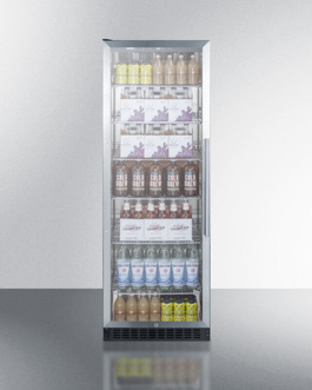 Summit 24" Wide Beverage Center - Glass (SCR1401LH)