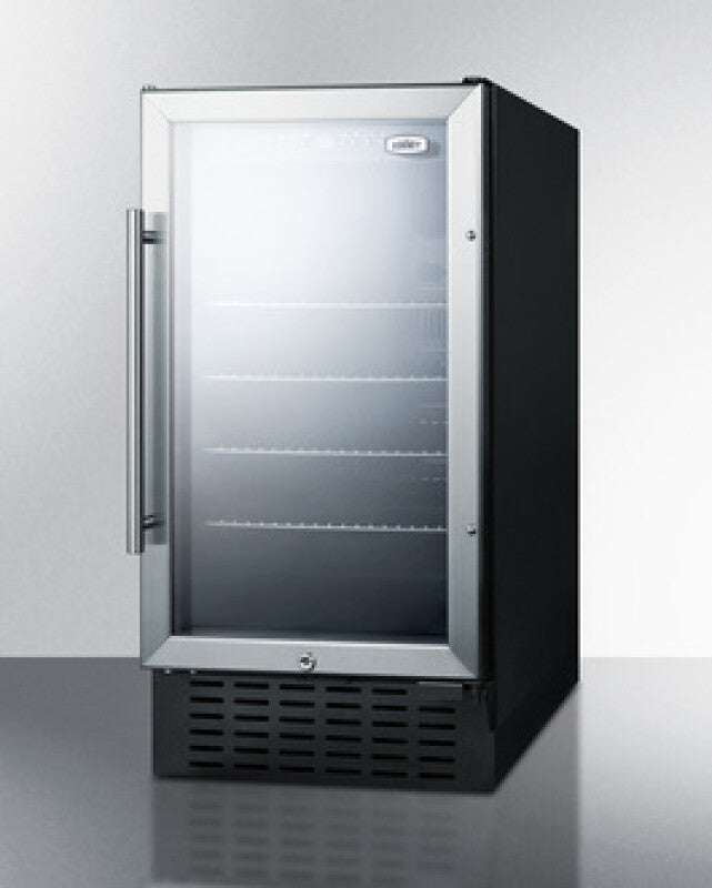 Summit 18" Wide Built-In Beverage Center, ADA Compliant - Glass (SCR1841BADA)