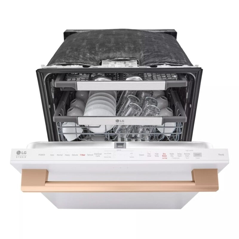 LG Studio LG STUDIO Smart Top Control Dishwasher with 1-Hour Wash & Dry, QuadWash® Pro, TrueSteam® and Dynamic Heat Dry™ - Essence White (SDWB24W3)