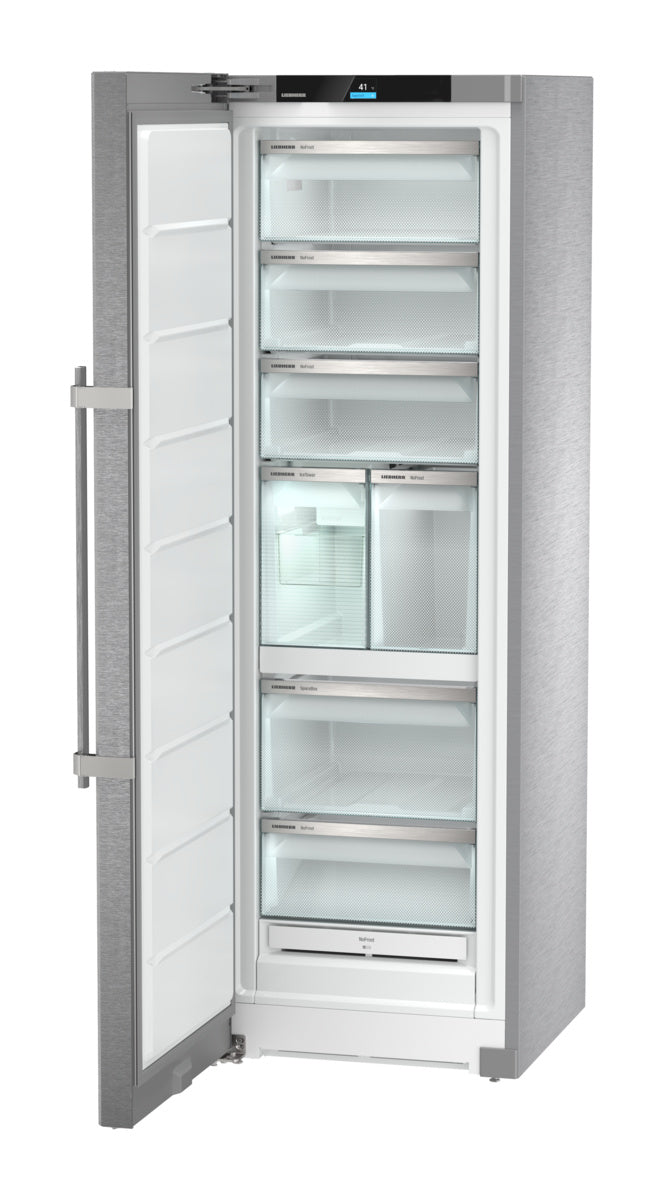 Liebherr Freestanding freezer with NoFrost and IceTower, Left Hinged - Stainless (SF5291)