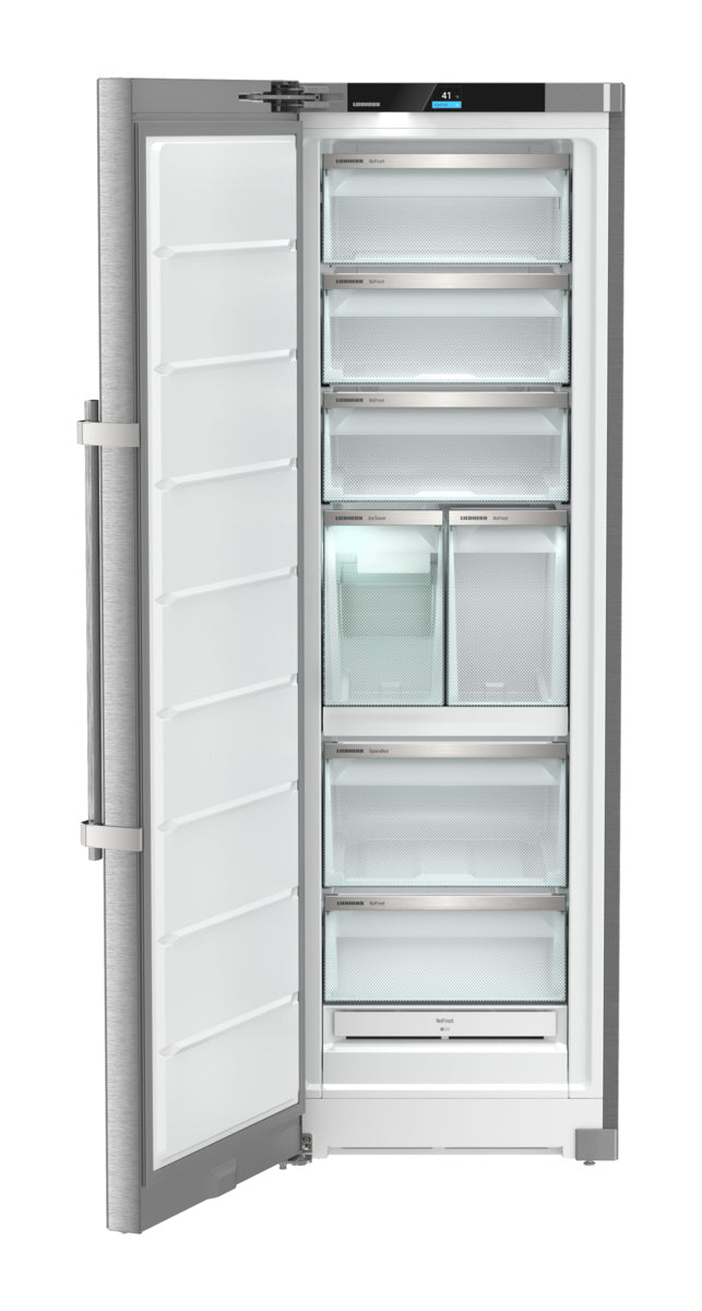 LIEBHERR Freestanding freezer with NoFrost and IceTower, Left Hinged - Stainless (SF5291)
