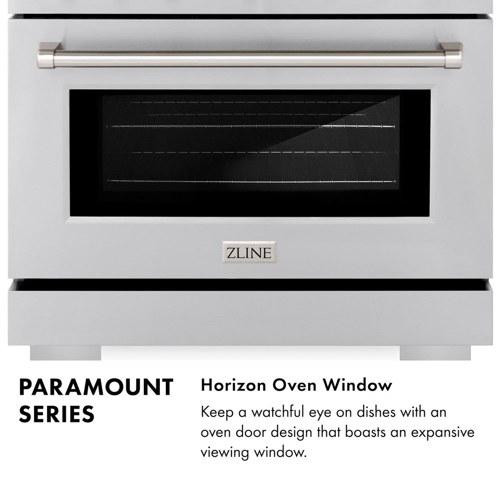 ZLINE 36in. 5.2 cu. ft. 6 Burner Gas Range with Convection Gas Oven in Stainless Steel - Stainless Steel (SGR36)