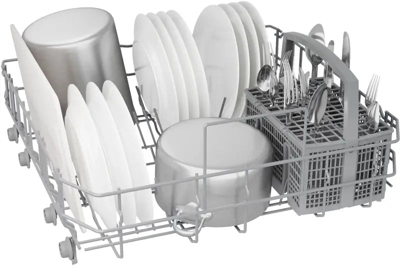 BOSCH 300 Series Dishwasher 24'' Stainless Steel Anti-fingerprint - Stainless Steel Anti-fingerprint (SHE43DM5N)