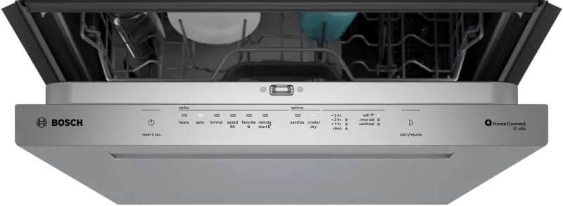 BOSCH 24" Pocket Handle Dishwasher - Stainless Steel Anti-fingerprint (SHP78DP5N)