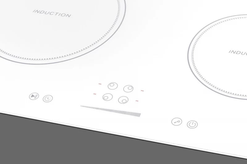 SUMMIT 24" Wide 208-240V 4-Zone Induction Cooktop - White (SINC4B242W)