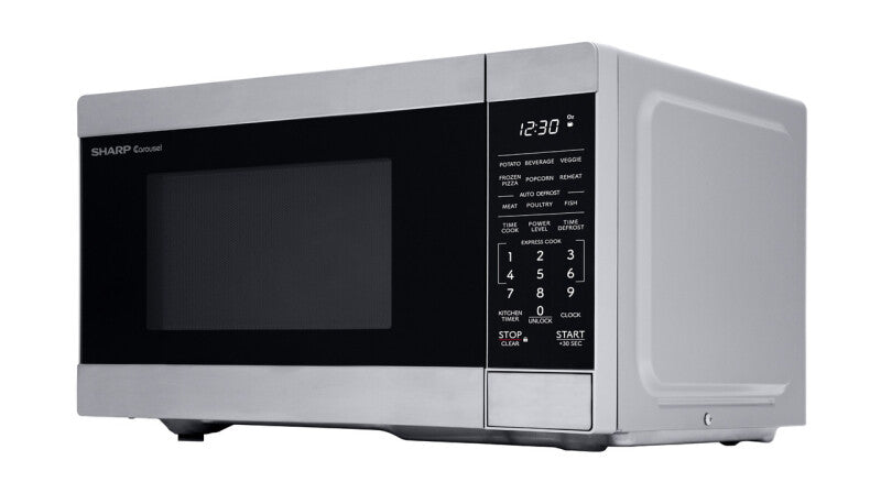 Sharp 0.9 cu. ft. 900W Stainless Steel Countertop Microwave Oven - Stainless Steel (SMC0962KS)