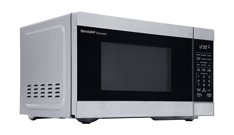 Sharp 0.9 cu. ft. 900W Stainless Steel Countertop Microwave Oven - Stainless Steel (SMC0962KS)