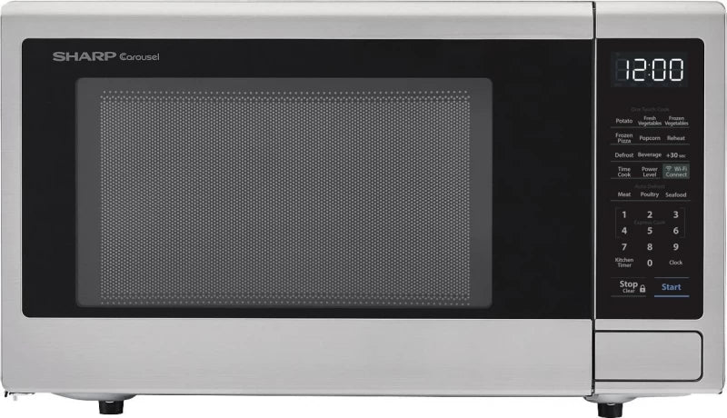 SHARP 1.1 cu. ft. 1000W Smart Carousel Countertop Microwave Oven - Stainless Steel (SMC1139FS)