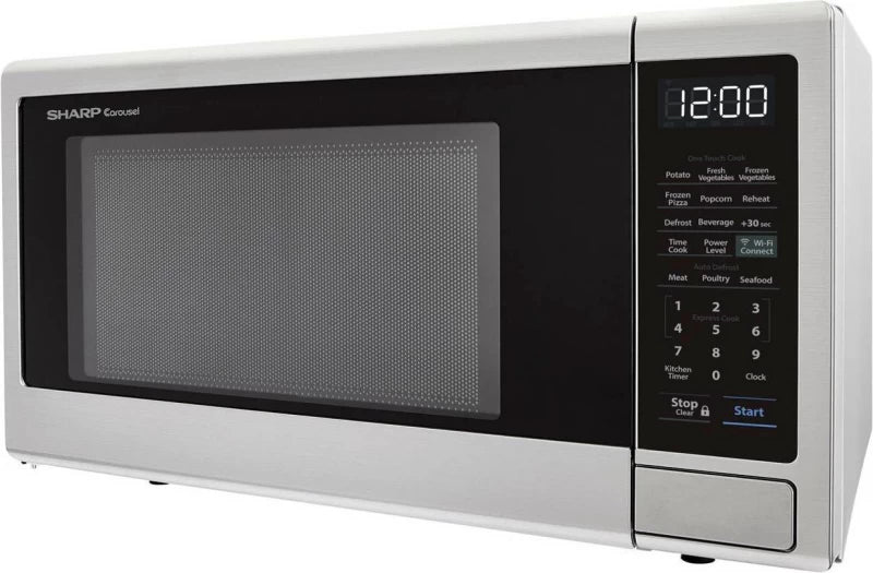 SHARP 1.1 cu. ft. 1000W Smart Carousel Countertop Microwave Oven - Stainless Steel (SMC1139FS)
