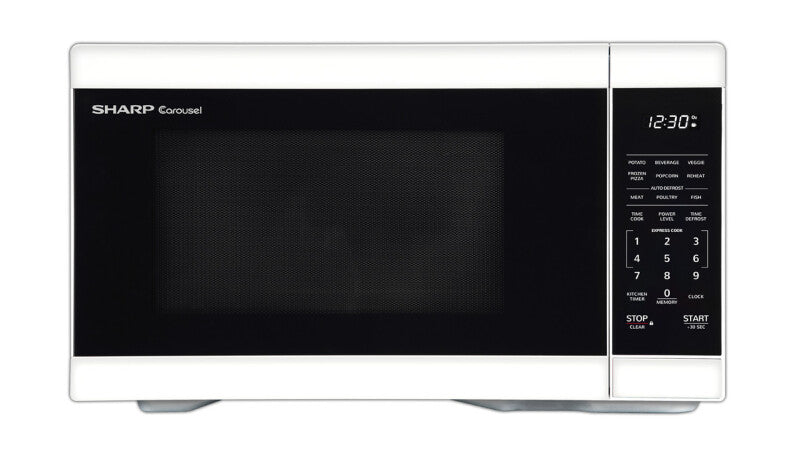 Sharp 1.1 cu. ft. Countertop Microwave Oven - White (SMC1161HW)