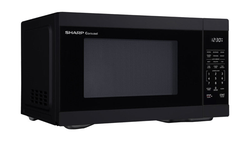 Sharp 1.1 cu. ft. 1000W Black Countertop Microwave Oven - Black (SMC1161KB)