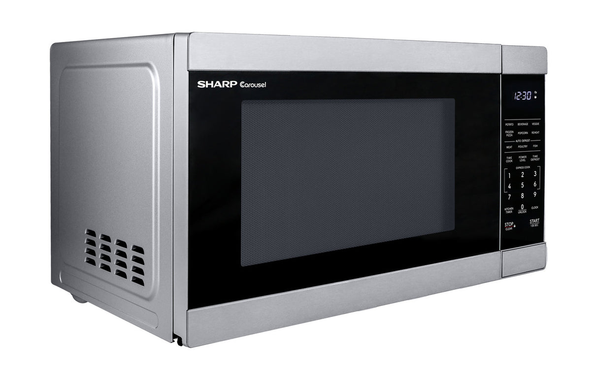 Sharp 1.1 Cu. Ft. 1000w Stainless Steel Countertop Microwave Oven - Stainless Steel (SMC1162KS)