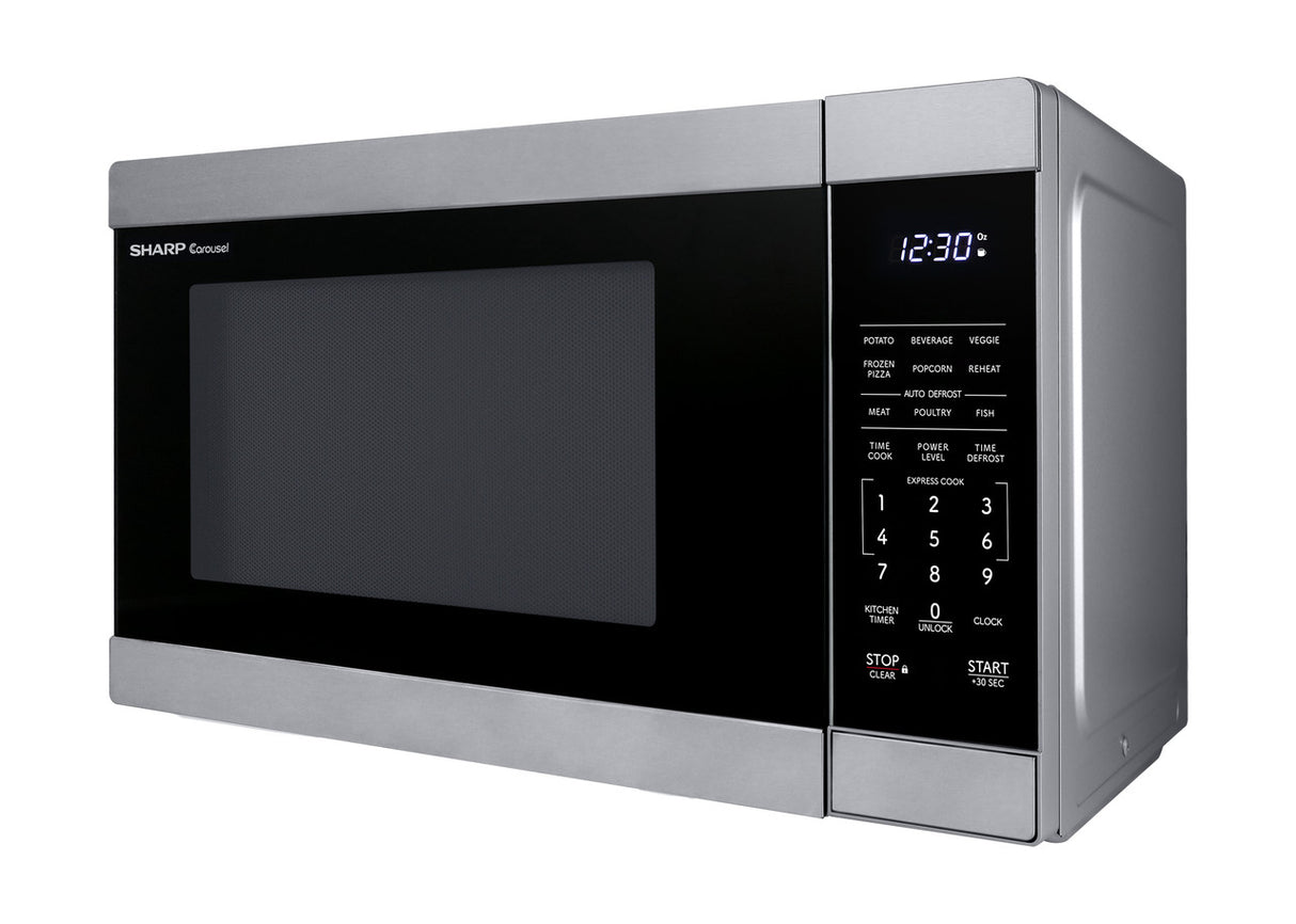 Sharp 1.1 Cu. Ft. 1000w Stainless Steel Countertop Microwave Oven - Stainless Steel (SMC1162KS)