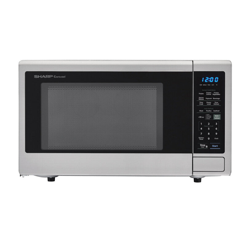 SHARP 1.4 cu. ft. 1000W Carousel Countertop Microwave Oven - Stainless Steel (SMC1442CS)