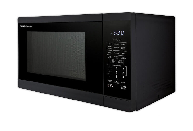 Sharp 1.4 cu. ft. 1100W Black Countertop Microwave Oven - Black (SMC1461KB)