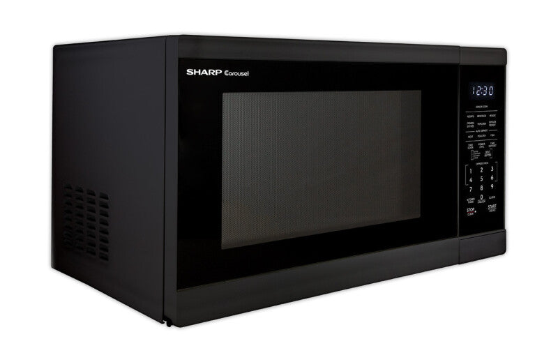 Sharp 1.4 cu. ft. 1100W Black Countertop Microwave Oven - Black (SMC1461KB)