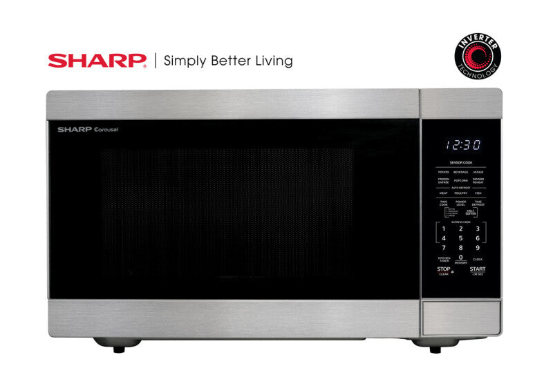 Sharp 2.2 cu. ft. XL Countertop Microwave Oven - Stainless Steel (SMC2266HS)