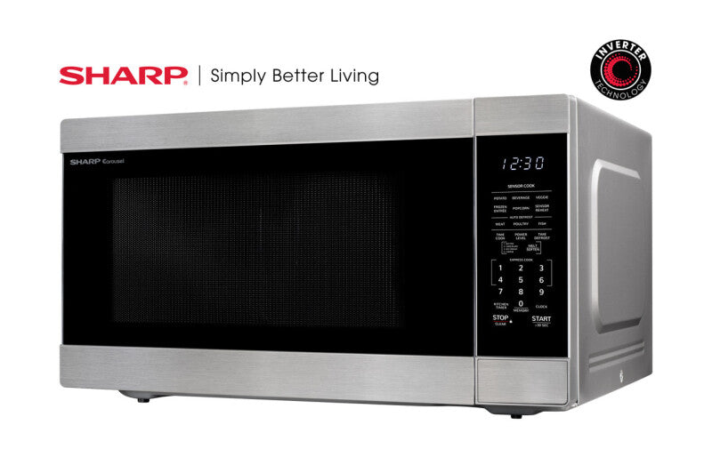 Sharp 2.2 cu. ft. XL Countertop Microwave Oven - Stainless Steel (SMC2266HS)