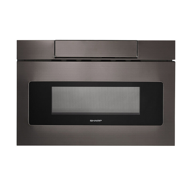 Sharp 24 in. 1.2 cu. ft. 950W Microwave Drawer Oven - Black Stainless Steel (SMD2470AH)