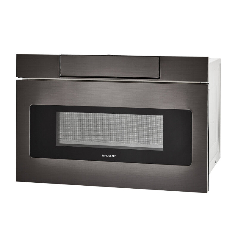 Sharp 24 in. 1.2 cu. ft. 950W Microwave Drawer Oven - Black Stainless Steel (SMD2470AH)
