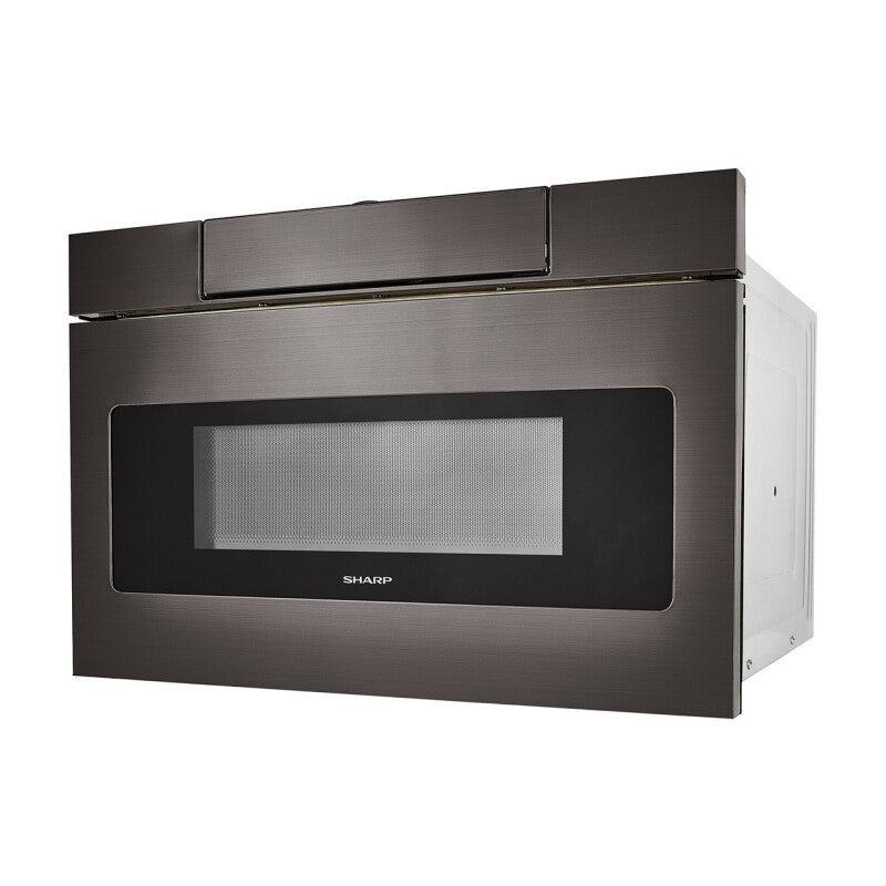 Sharp 24 in. 1.2 cu. ft. 950W Microwave Drawer Oven - Black Stainless Steel (SMD2470AH)