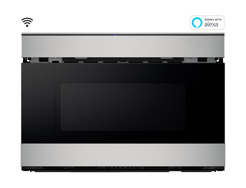 Sharp 24 in. 1.2 cu. ft. 950W Smart Easy Wave Open Microwave Drawer Oven - Stainless Steel (SMD2489ES)
