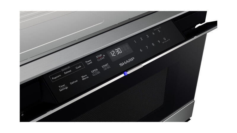 Sharp 24 in. 1.2 cu. ft. 950W Smart Easy Wave Open Microwave Drawer Oven - Stainless Steel (SMD2489ES)